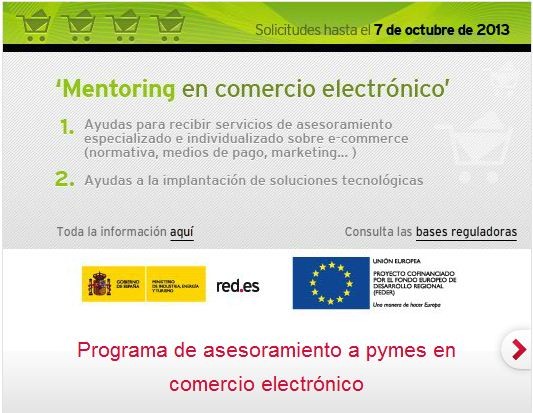 Programa de Mentoring en Comercio Electrónico de RED.es